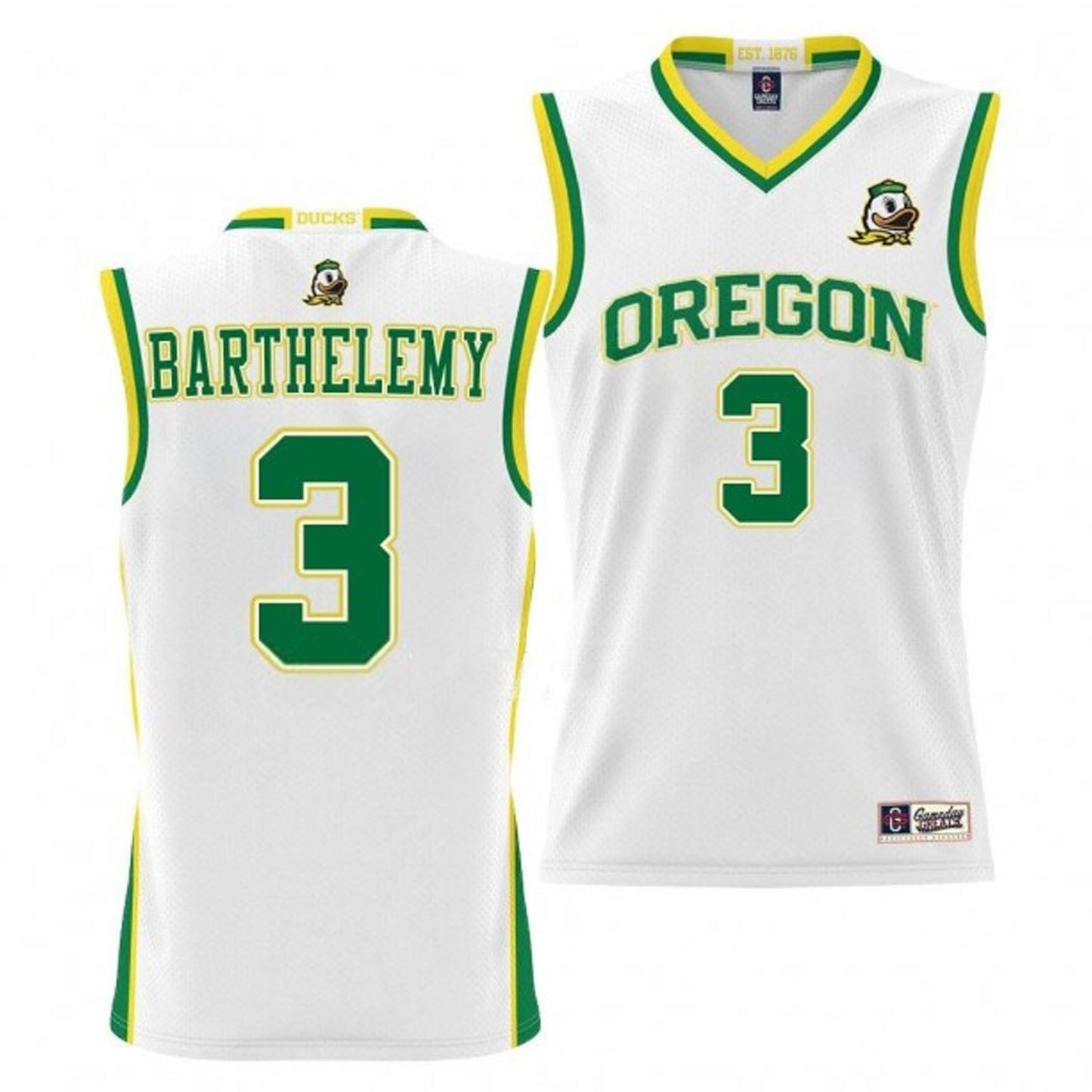NCAAB Keeshawn Barthelemy Oregon Ducks 3 Jersey