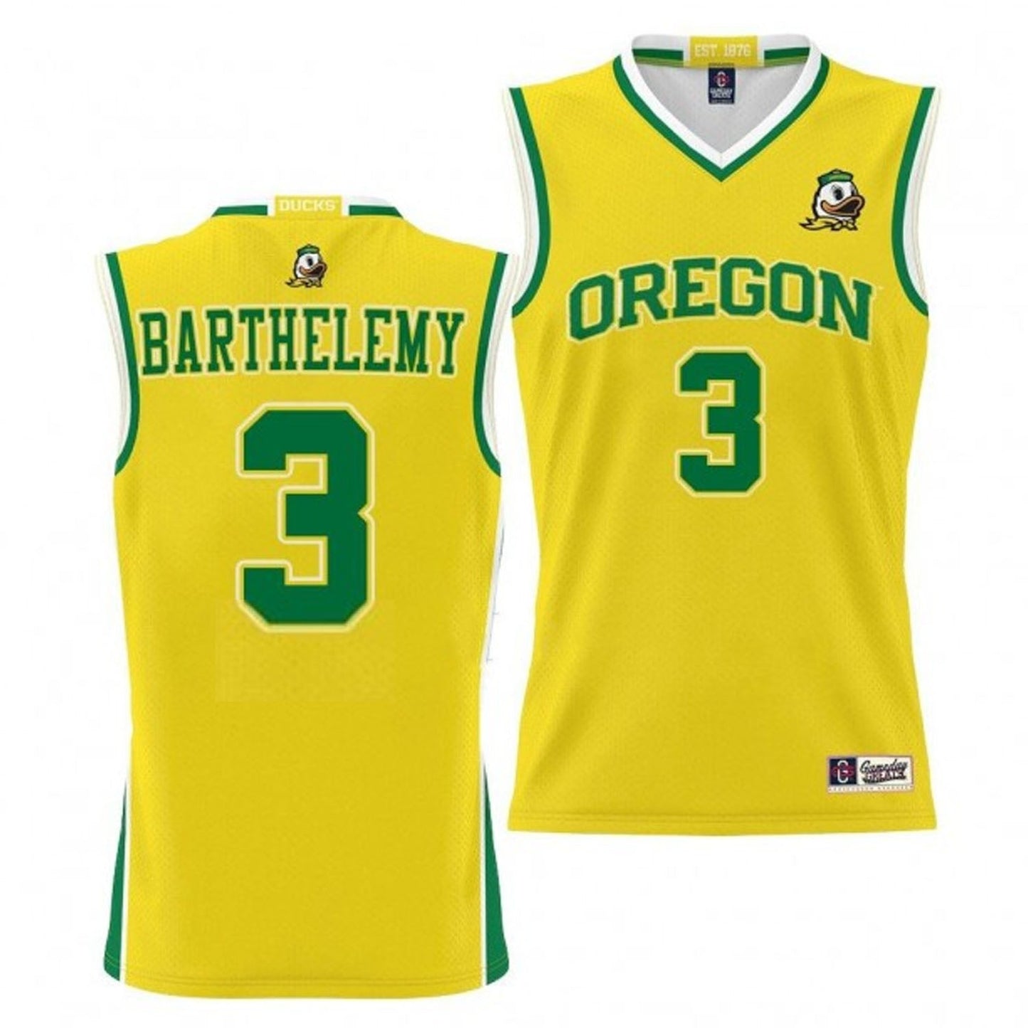 NCAAB Keeshawn Barthelemy Oregon Ducks 3 Jersey