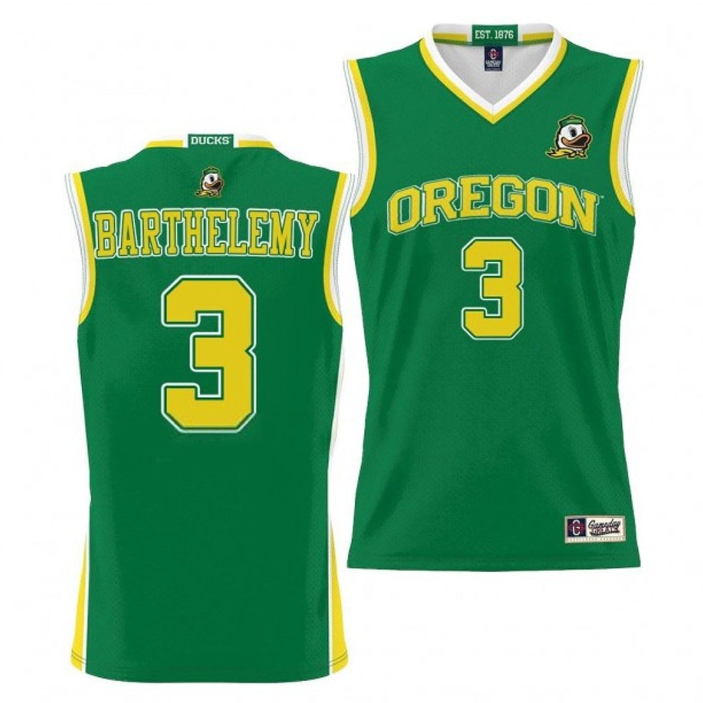NCAAB Keeshawn Barthelemy Oregon Ducks 3 Jersey