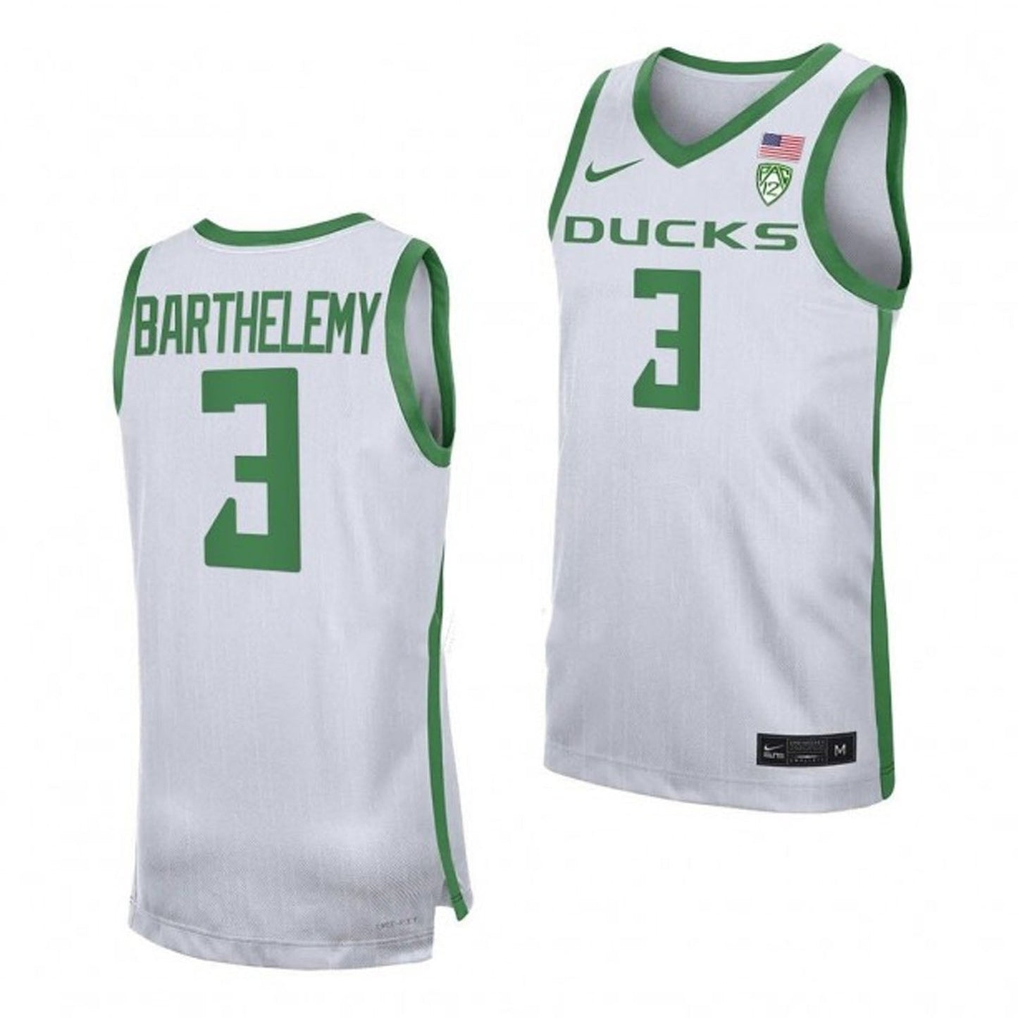 NCAAB Keeshawn Barthelemy Oregon Ducks 3 Jersey