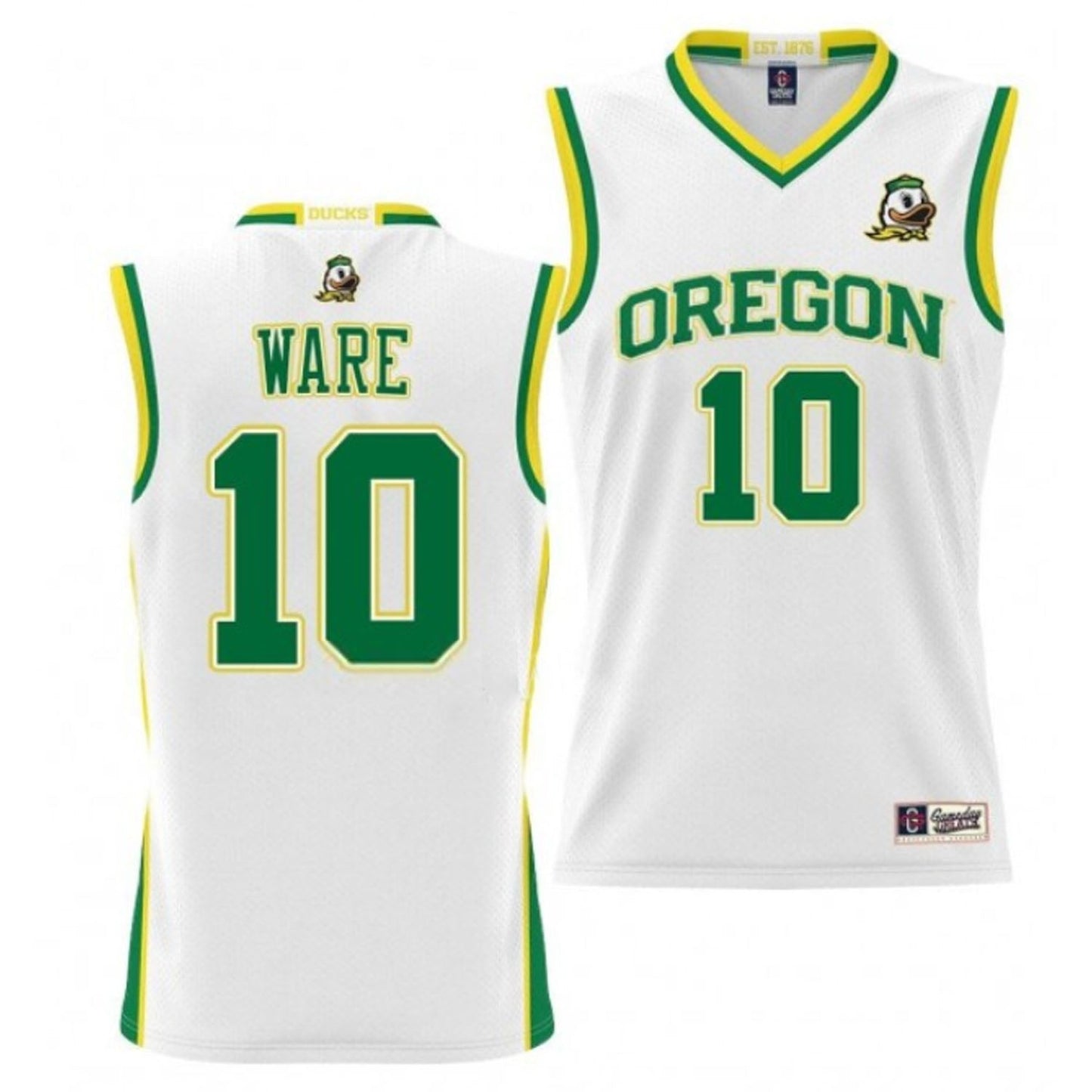 NCAAB Kel'el Ware Oregon Ducks 10 Jersey