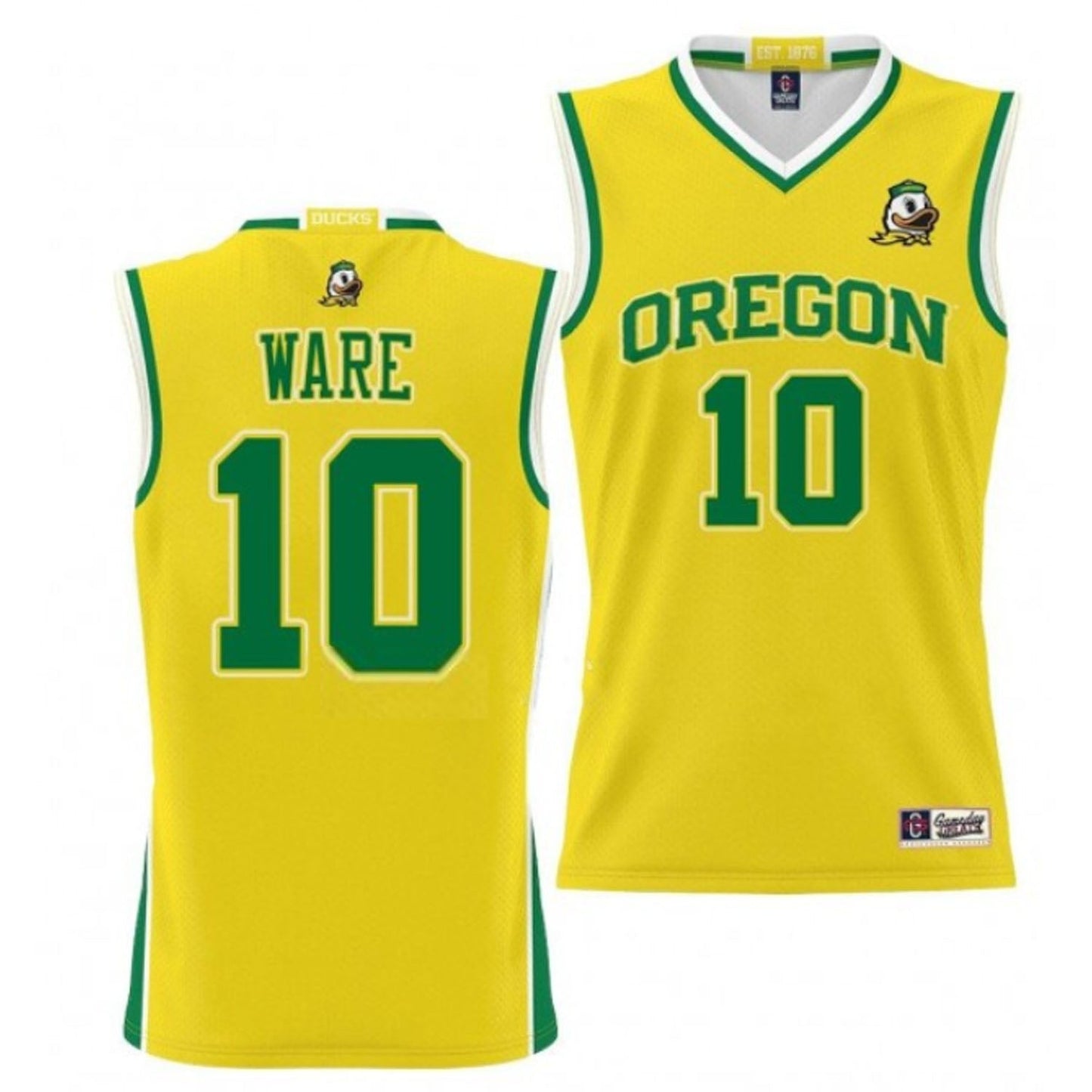 NCAAB Kel'el Ware Oregon Ducks 10 Jersey