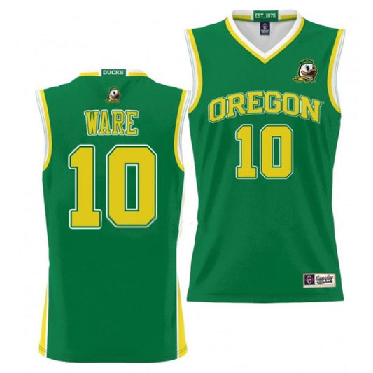 NCAAB Kel'el Ware Oregon Ducks 10 Jersey