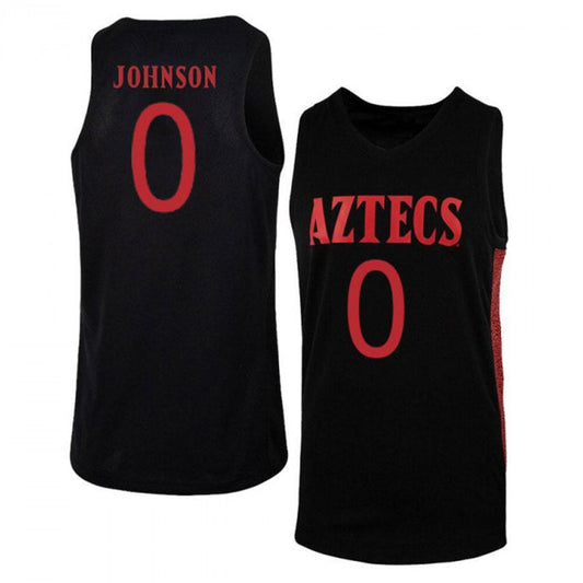 NCAAB Keshad Johnson San Diego State Aztecs 0 Jersey