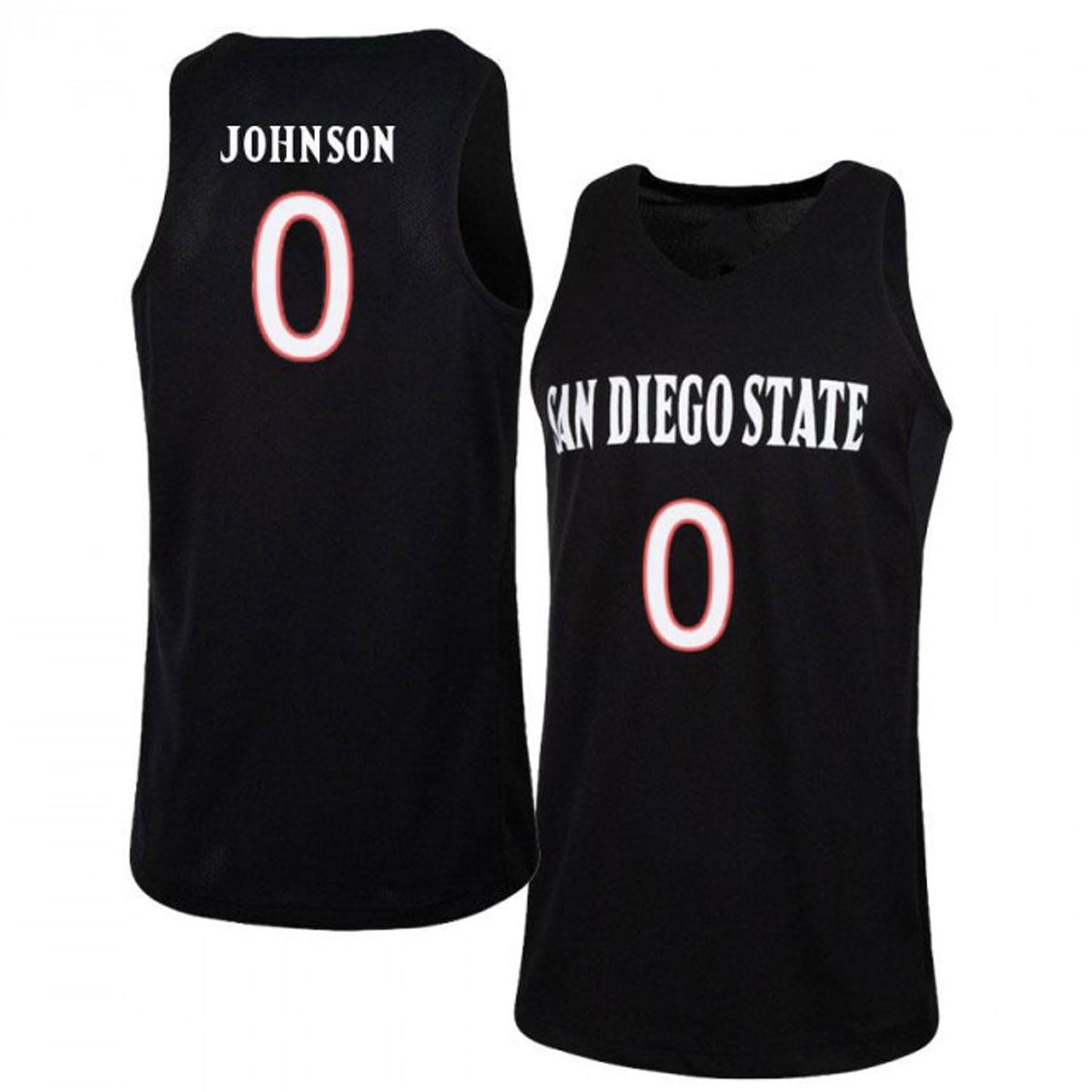 NCAAB Keshad Johnson San Diego State Aztecs 0 Jersey