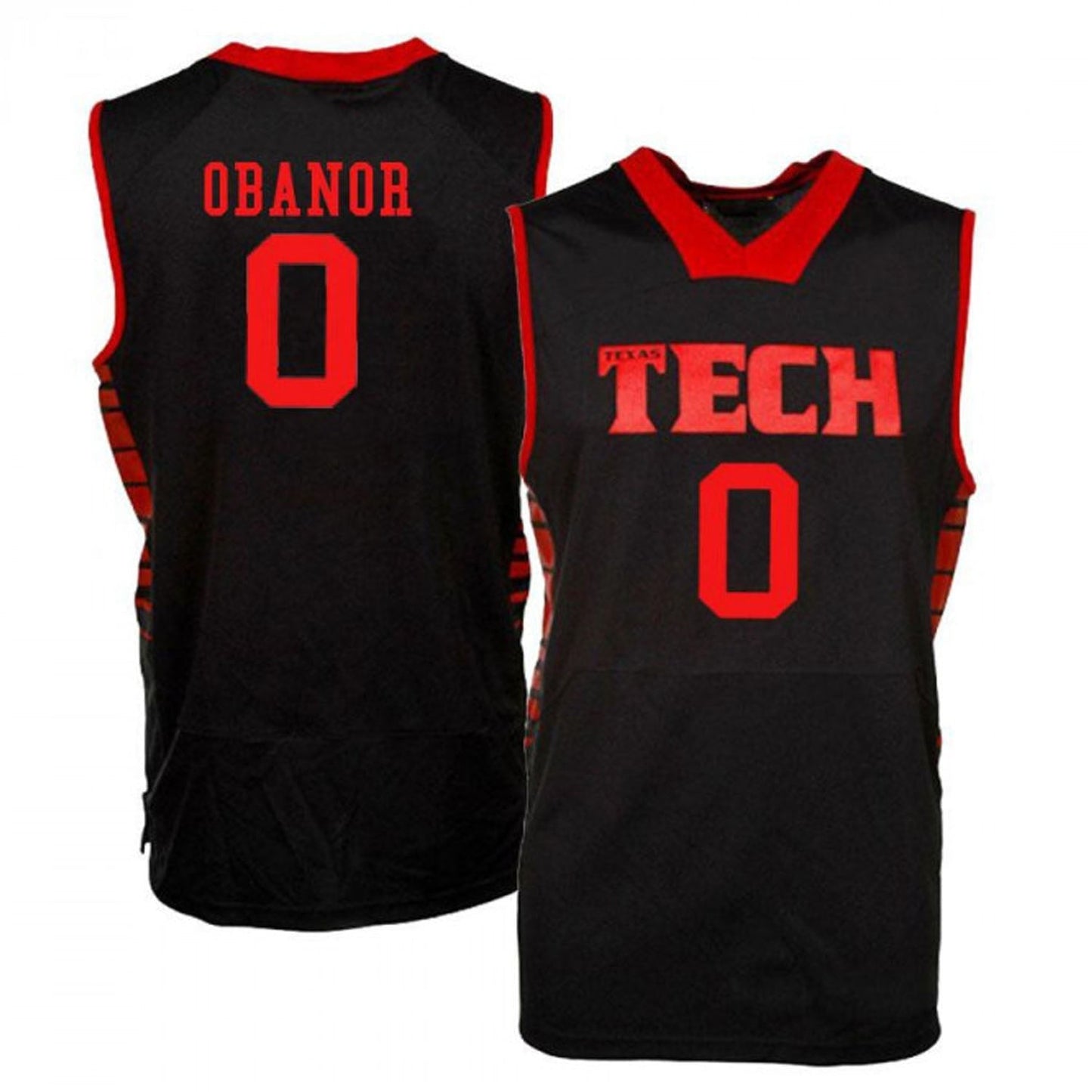 NCAAB Kevin Obanor Texas Tech Red Raiders 0 Jersey