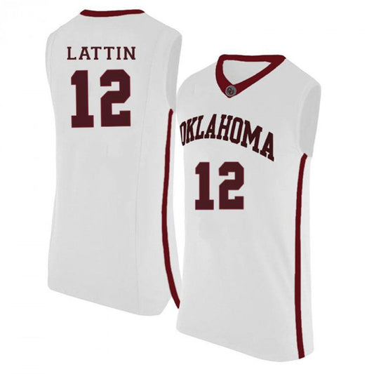 NCAAB Khadeem Lattin Oklahoma Sooners 12 Jersey