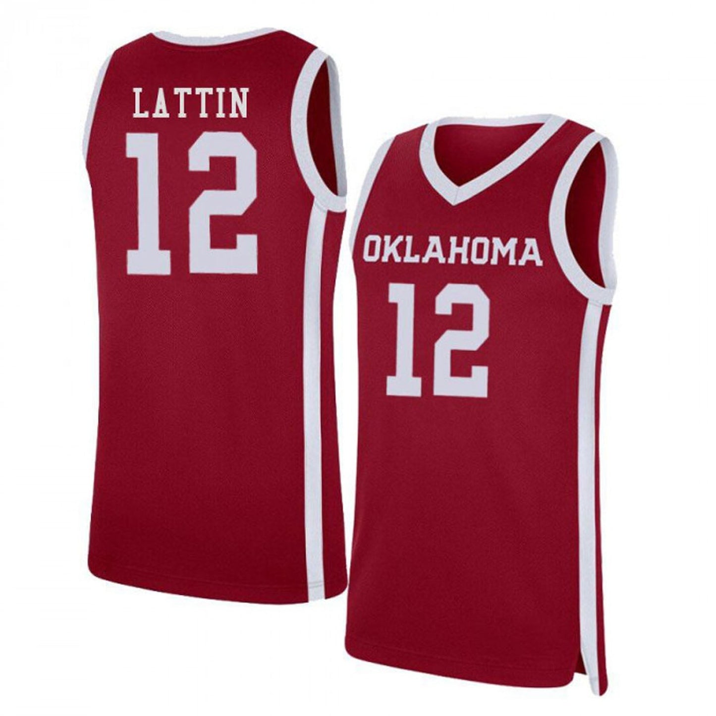 NCAAB Khadeem Lattin Oklahoma Sooners 12 Jersey