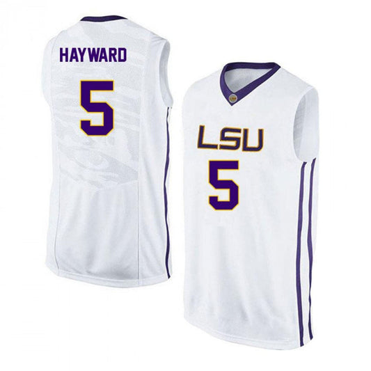 NCAAB Kieran Hayward LSU Tigers 5 Jersey