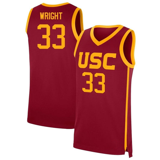 NCAAB Kijani Wright USC Trojans 33 Jersey