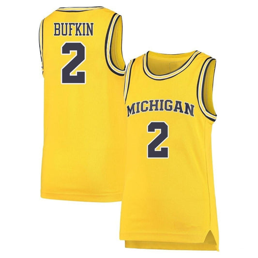 NCAAB Kobe Bufkin Michigan Wolverines 2 Jersey