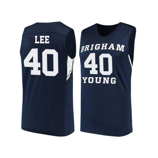 NCAAB Kolby Lee BYU Cougars 40 Jersey