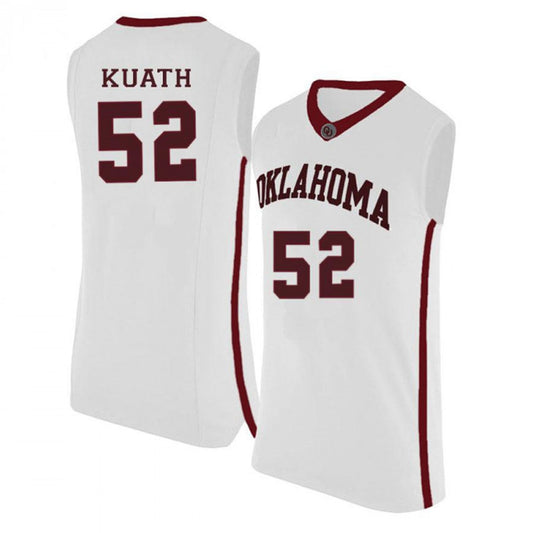 NCAAB Kur Kuath Oklahoma Sooners 52 Jersey