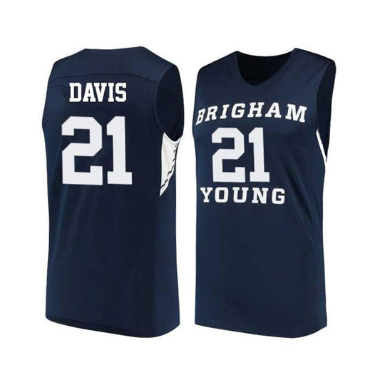 NCAAB Kyle Davis BYU Cougars 21 Jersey