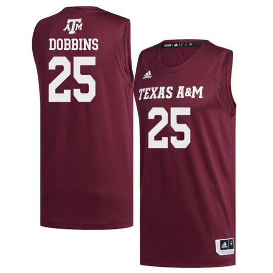 NCAAB Kyle Dobbins Texas A&M 25 Jersey