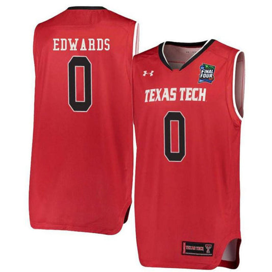 NCAAB Kyler Edwards Texas Tech Red Raiders 0 Jersey