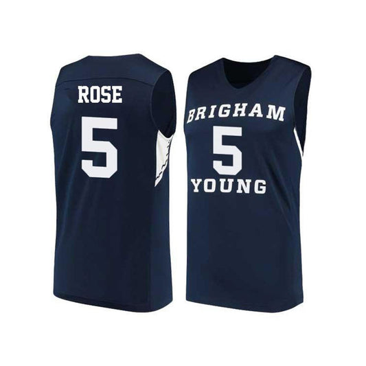 NCAAB LJ Rose BYU Cougars 5 Jersey