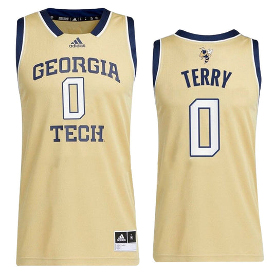 NCAAB Lance Terry Georgia Tech Yellow Jackets 0 Jersey