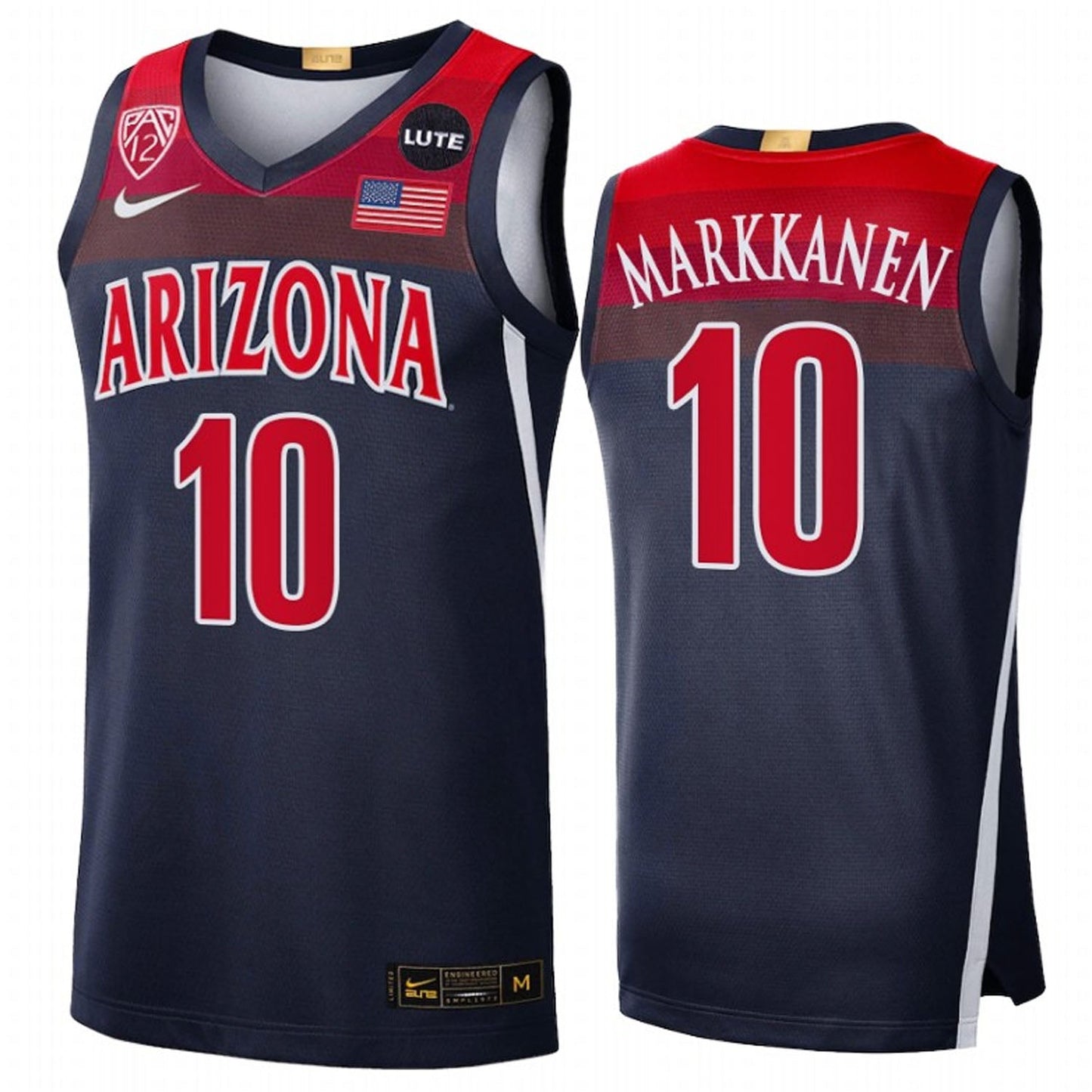 NCAAB Lauri Markkanen Arizona Wildcats 10 Jersey