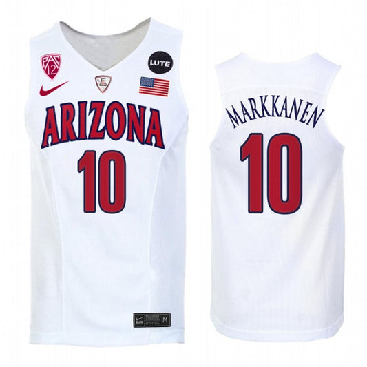 NCAAB Lauri Markkanen Arizona Wildcats 10 Jersey