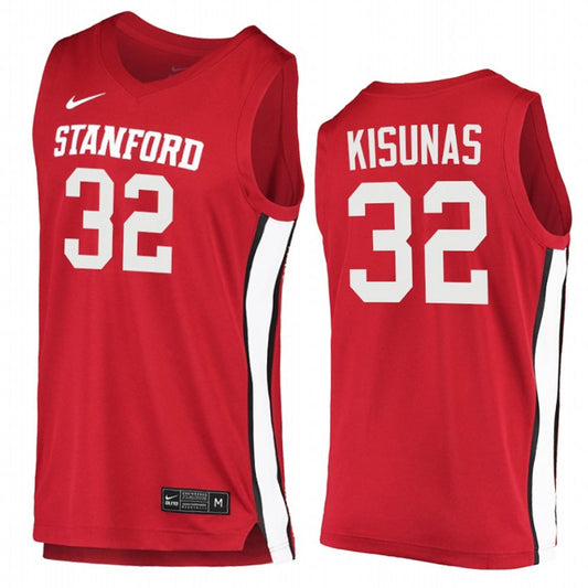 NCAAB Lukas Kisunas Stanford Cardinal 32 Jersey