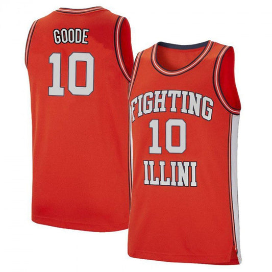NCAAB Luke Goode Illinois Fighting Illini 10 Jersey