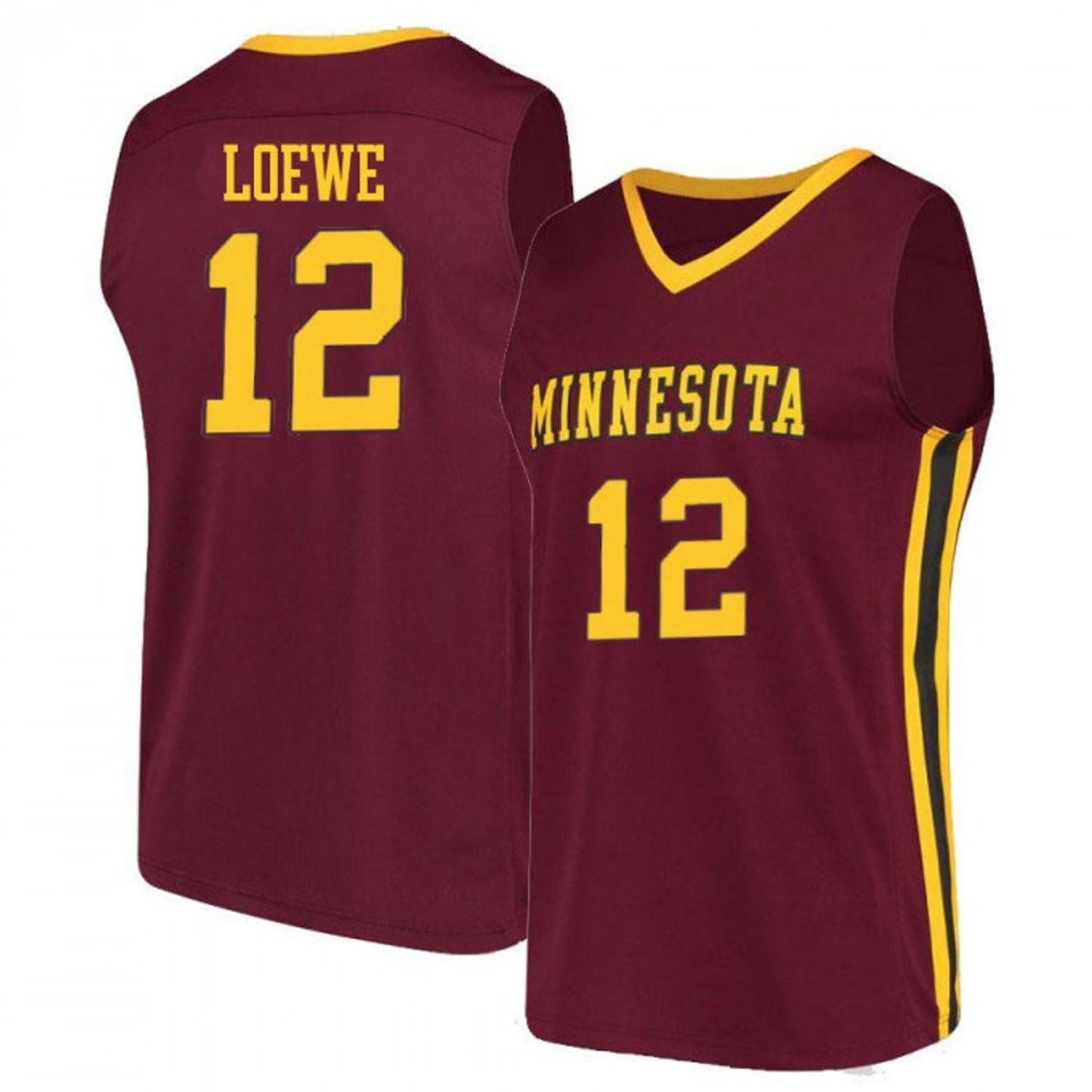 NCAAB Luke Loewe Minnesota Golden Gophers 12 Jersey