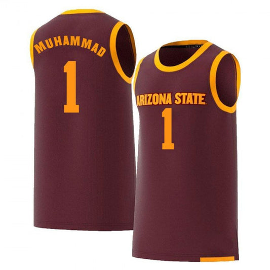 NCAAB Luther Muhammad Arizona State Sun Devils 1 Jersey