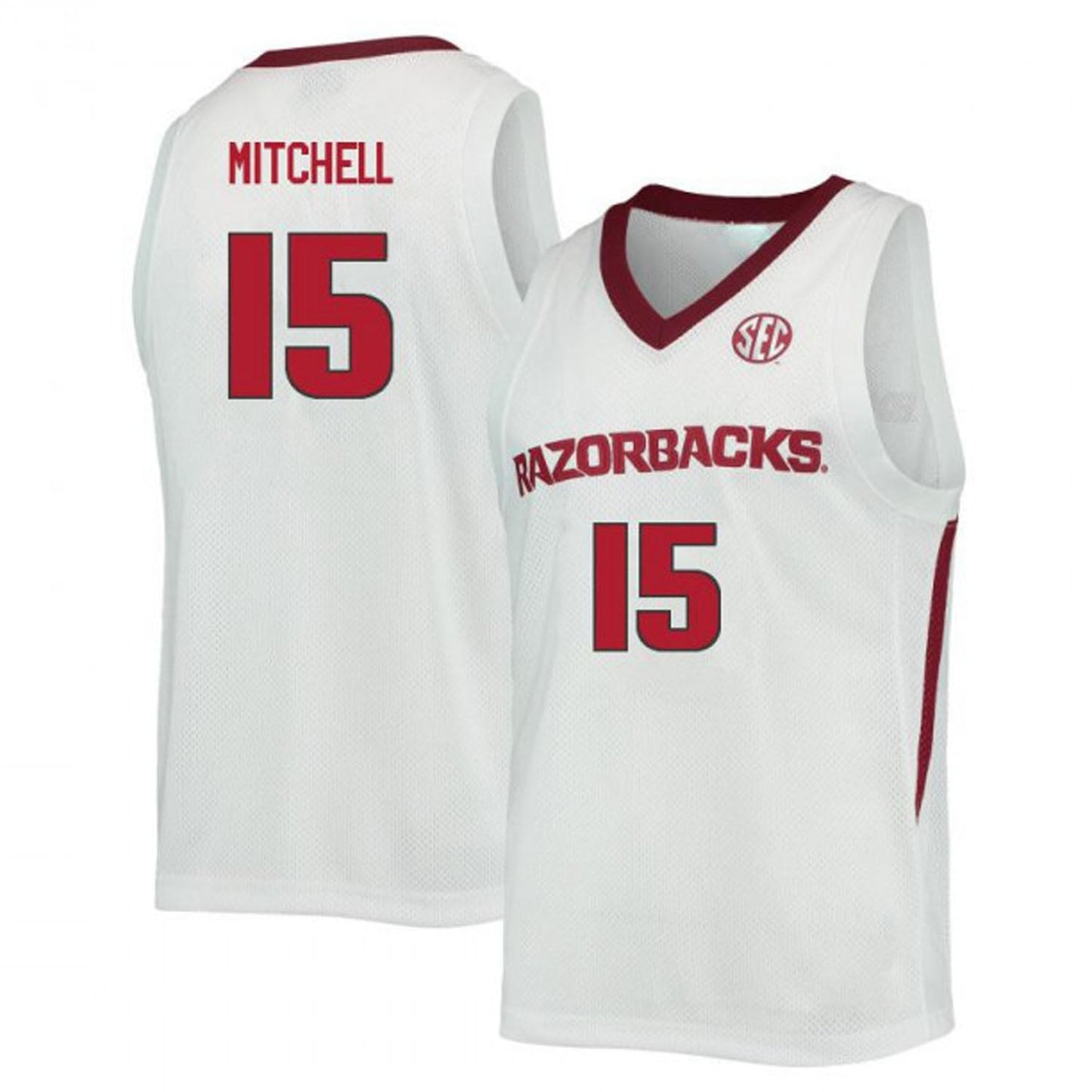 NCAAB Makhi Mitchell Arkansas Razorbacks 15 Jersey