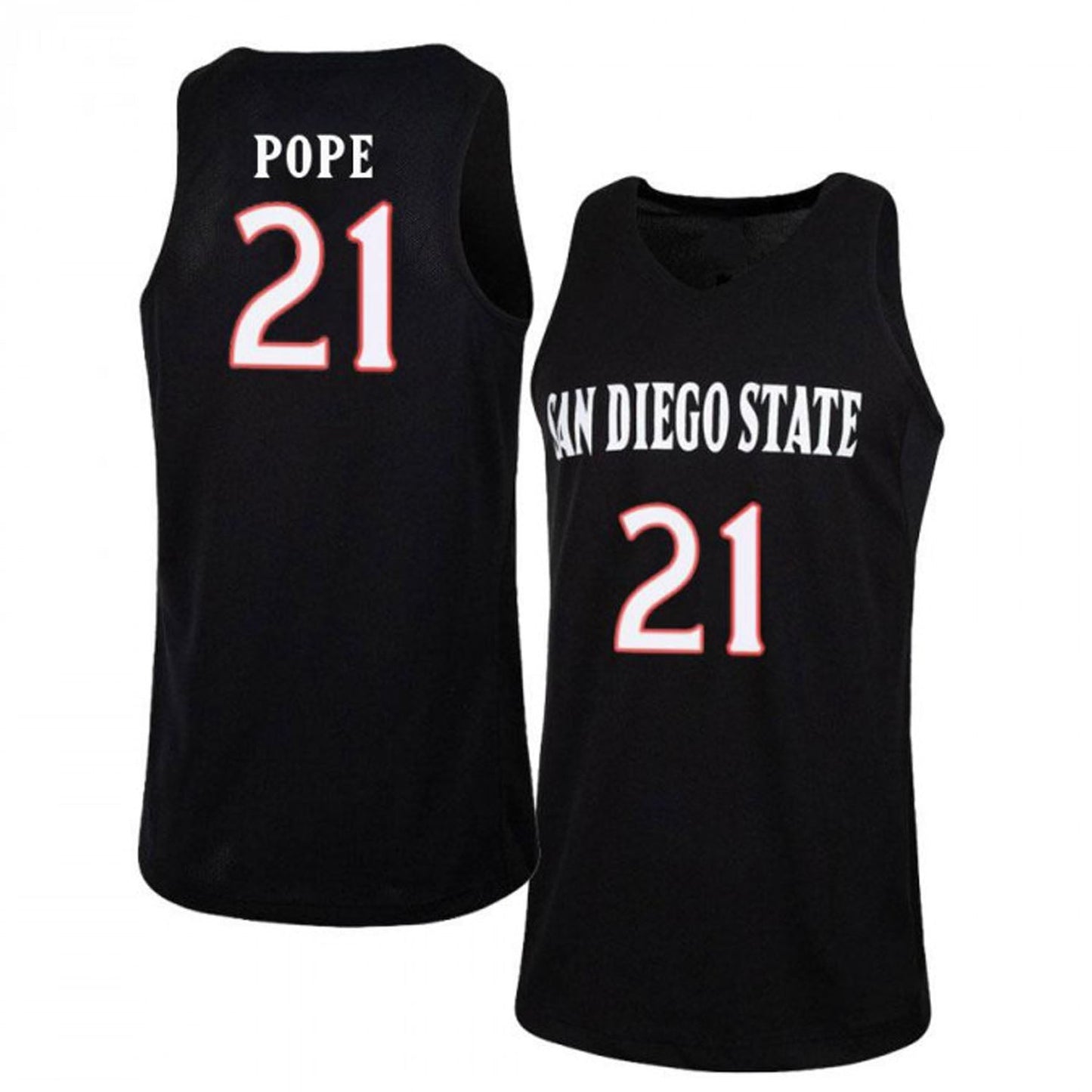 NCAAB Malik Pope San Diego State Aztecs 21 Jersey