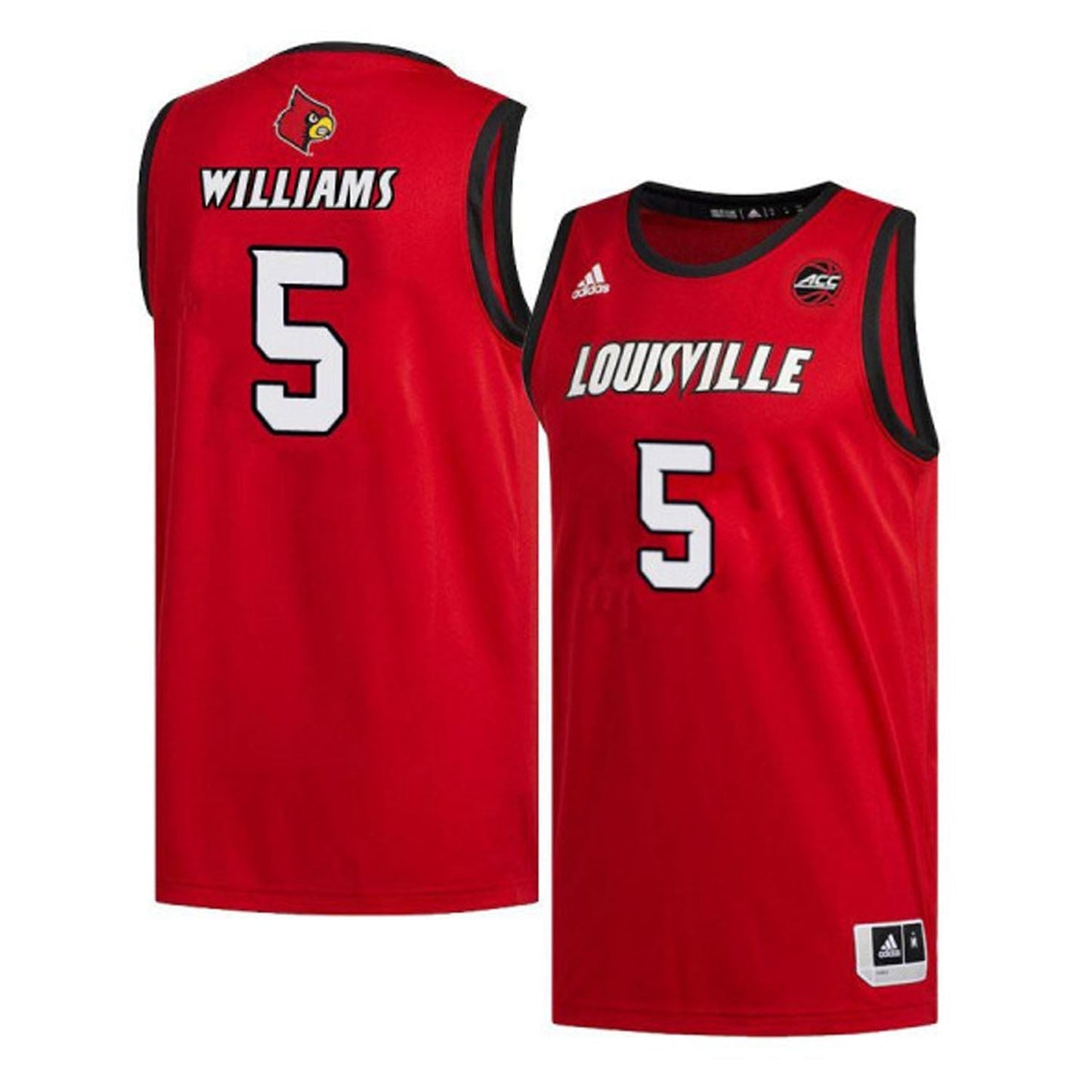 NCAAB Malik Williams Louisville Cardinals 5 Jersey
