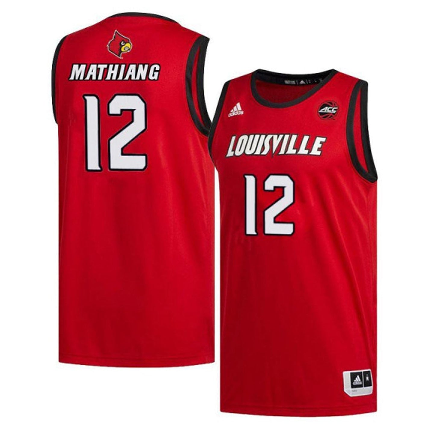 NCAAB Mangok Mathiang Louisville Cardinals 12 Jersey