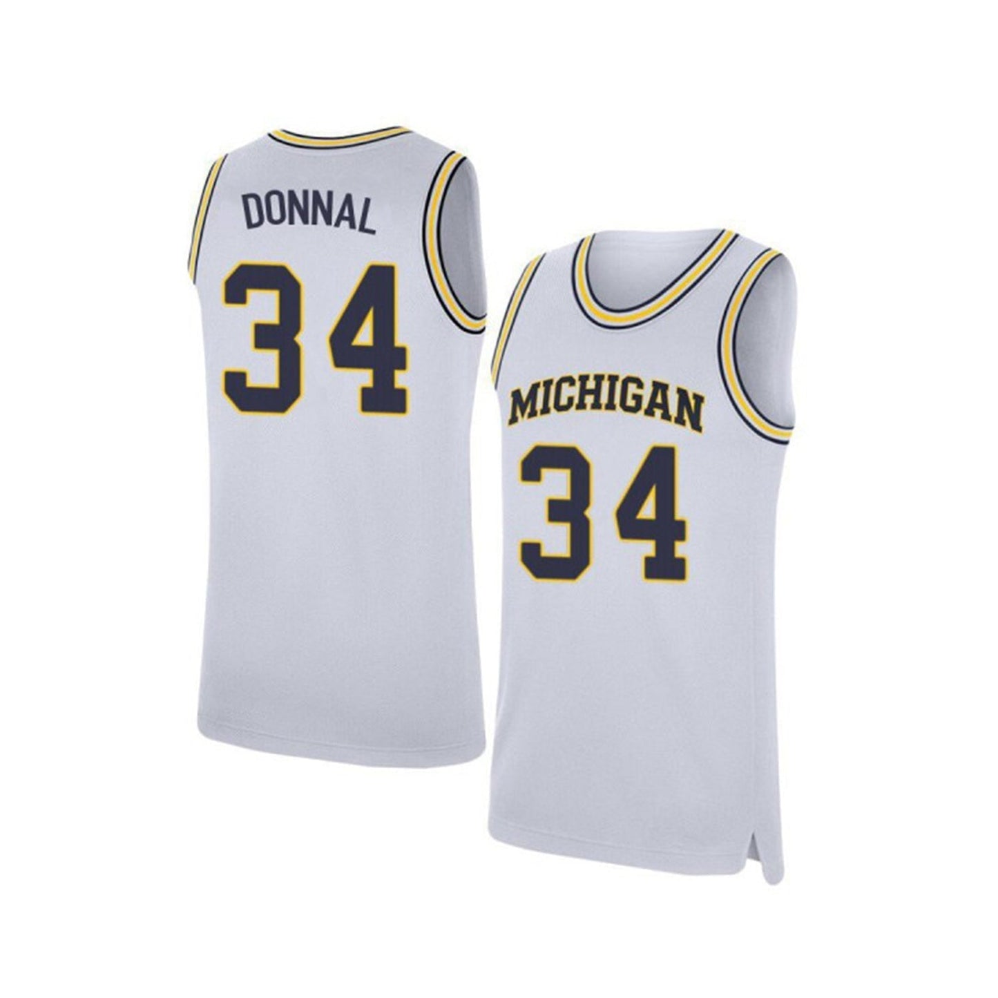 NCAAB Mark Donnal Michigan Wolverines 34 Jersey