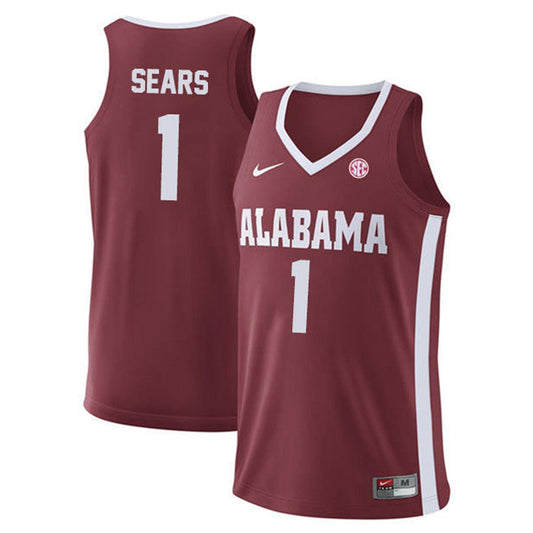 NCAAB Mark Sears Alabama Crimson Tide 1 Jersey