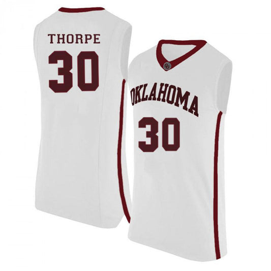 NCAAB Marshall Thorpe Oklahoma Sooners 30 Jersey