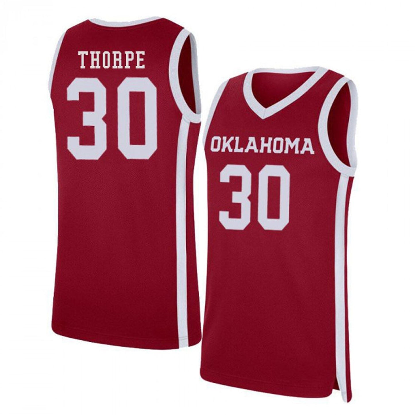 NCAAB Marshall Thorpe Oklahoma Sooners 30 Jersey