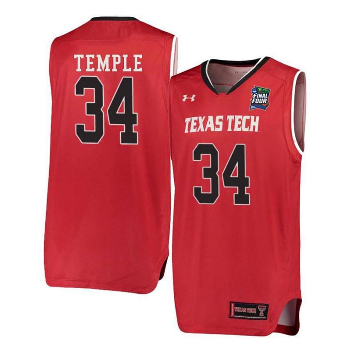 NCAAB Matthew Temple Texas Tech Red Raiders 34 Jersey