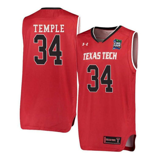 NCAAB Matthew Temple Texas Tech Red Raiders 34 Jersey