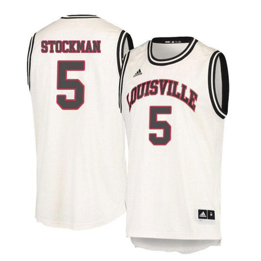 NCAAB Matz Stockman Louisville Cardinals 5 Jersey