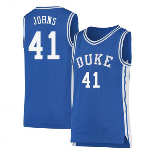 NCAAB Max Johns Duke Blue Devils 41 Jersey