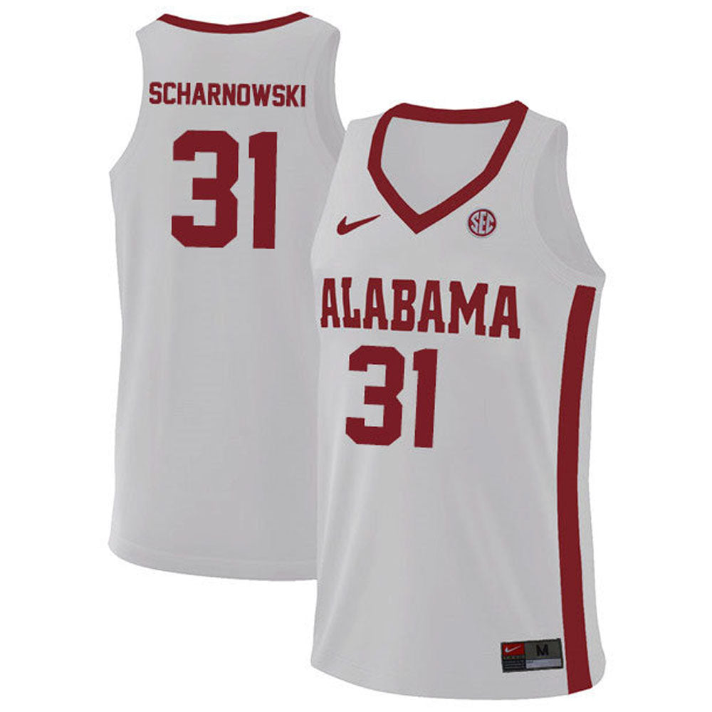 NCAAB Max Scharnowski Alabama Crimson Tide 31 Jersey