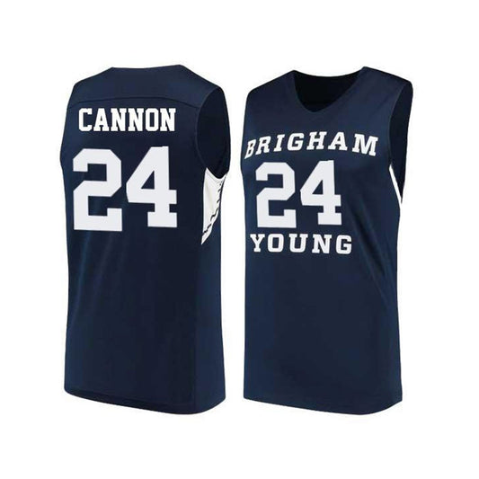 NCAAB McKay Cannon BYU Cougars 24 Jersey
