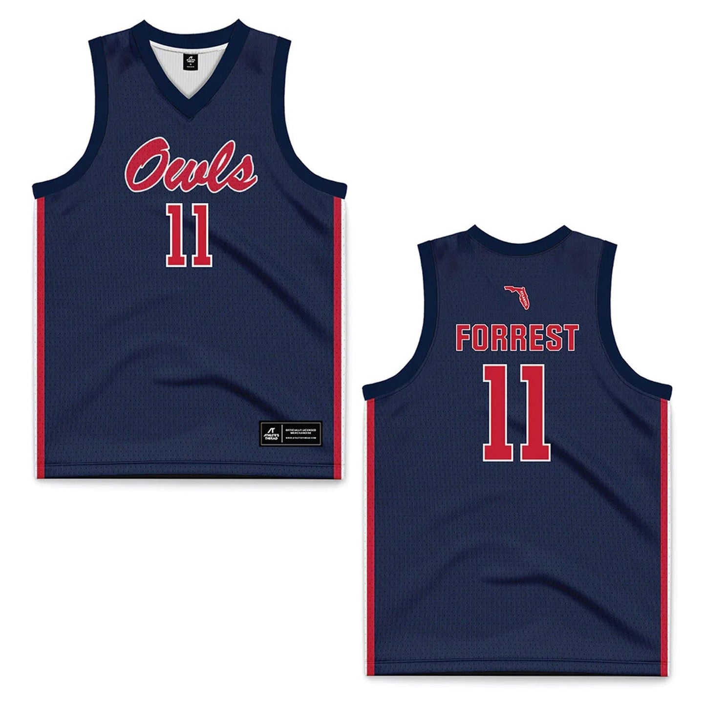 NCAAB Michael Forrest Florida Atlantic Owls 11 Jersey