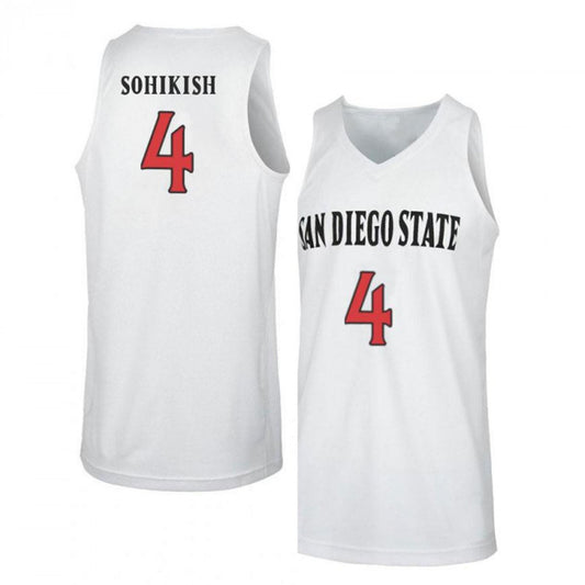 NCAAB Michael Sohikish San Diego State Aztecs 4 Jersey