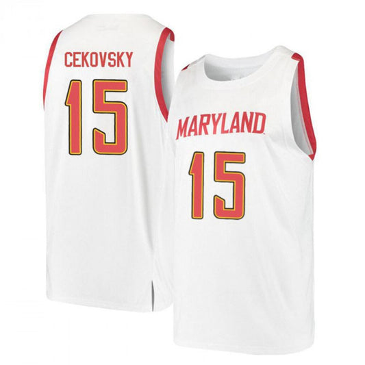 NCAAB Michal Cekovsky Maryland Terrapins 15 Jersey