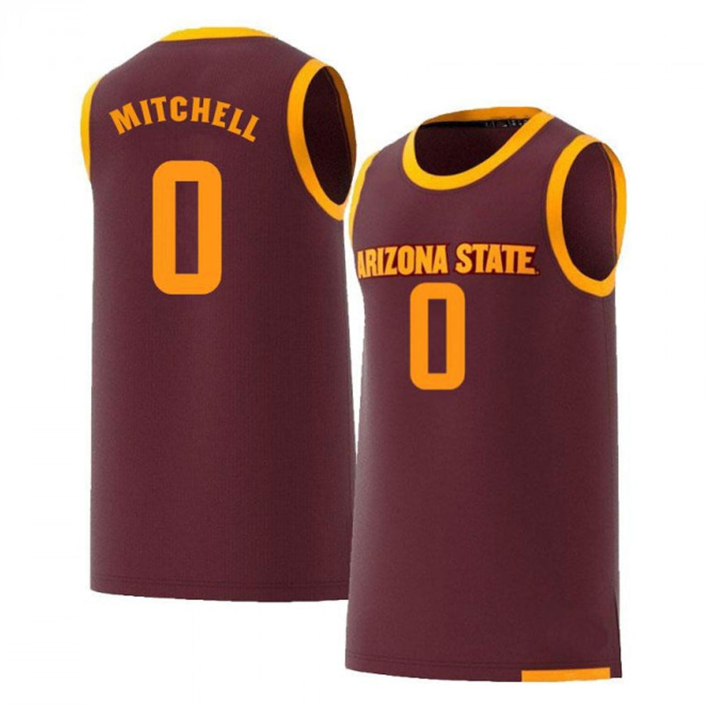 NCAAB Mickey Mitchell Arizona State Sun Devils 0 Jersey