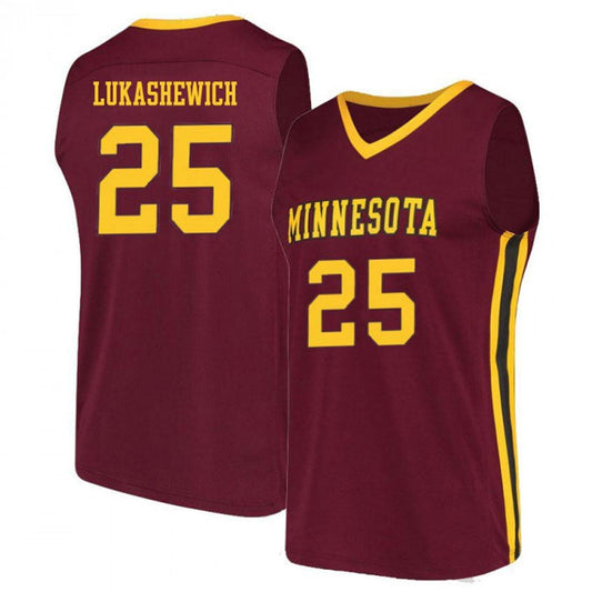 NCAAB Mike Lukashewich Minnesota Golden Gophers 25 Jersey