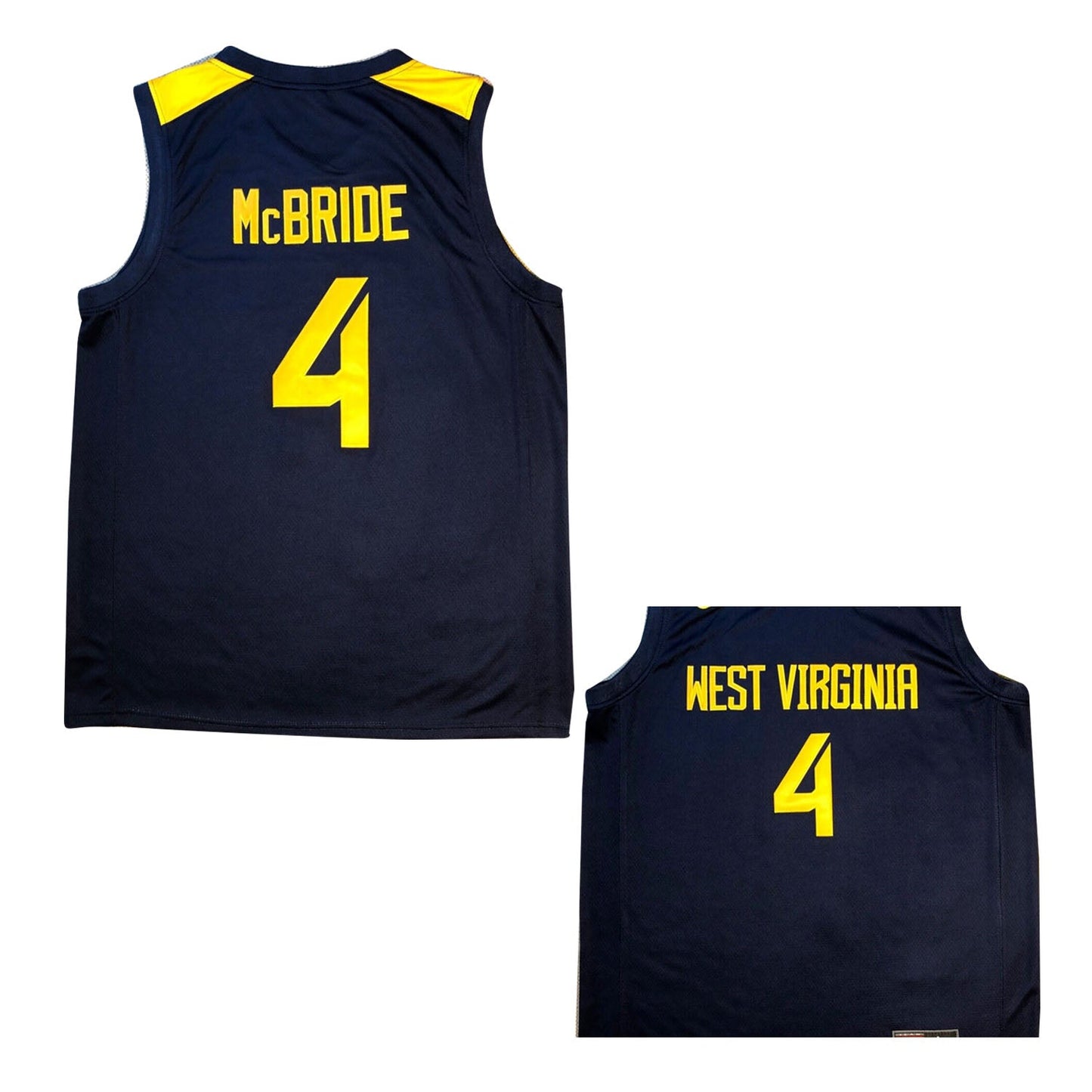 NCAAB Miles McBride West Virginia Mountaineers 4 Jersey
