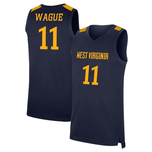 NCAAB Mohamed Wague West Virginia Mountaineers 11 Jersey