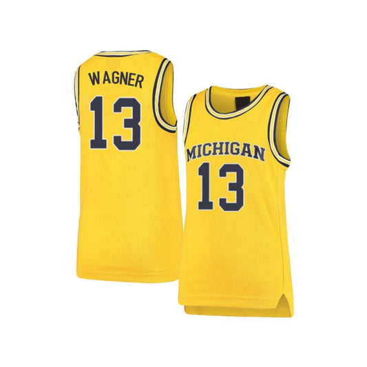 NCAAB Moritz Wagner Michigan Wolverines 13 Jersey